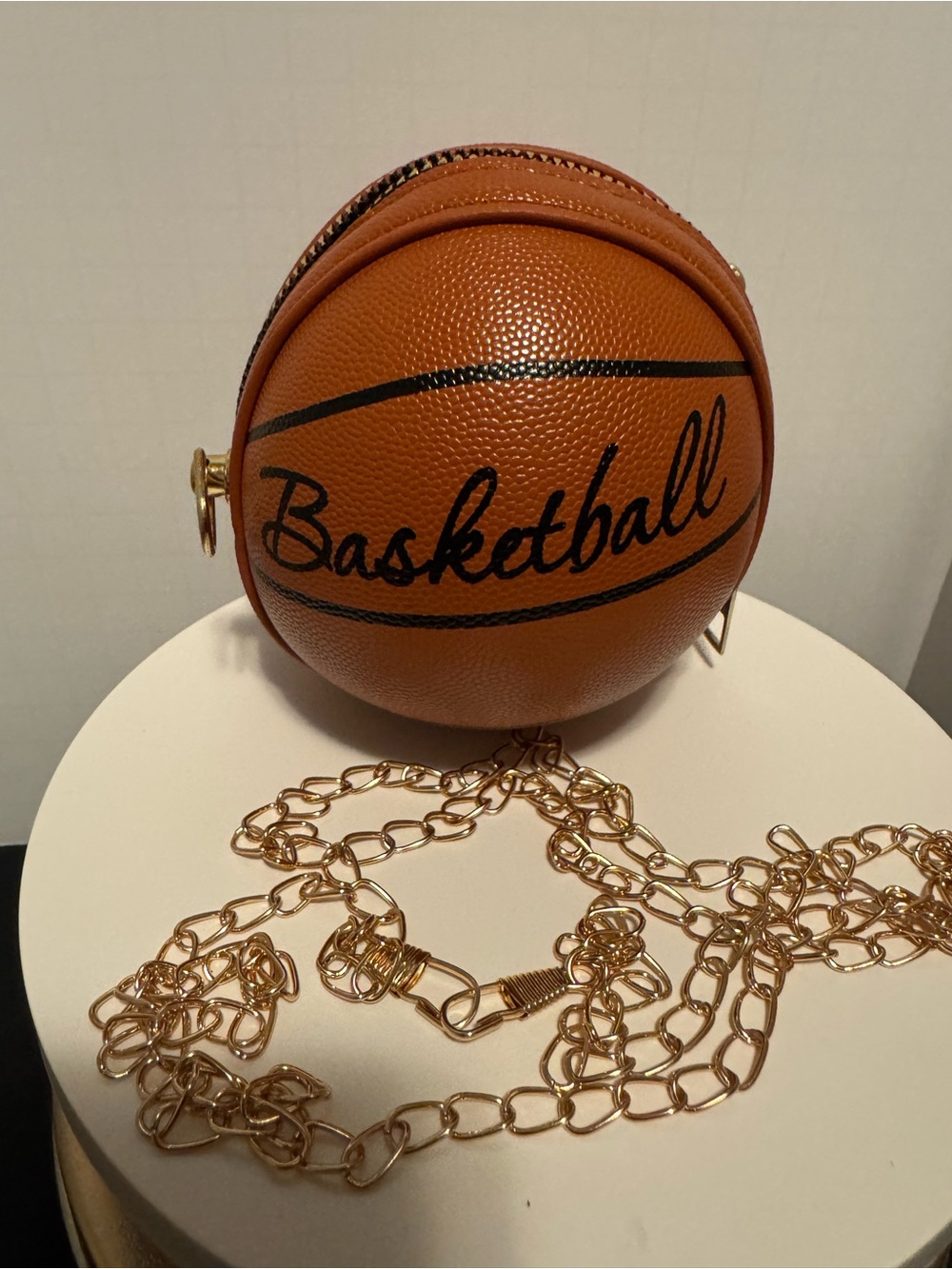 Mini Basketball Crossbody Bag - Brown